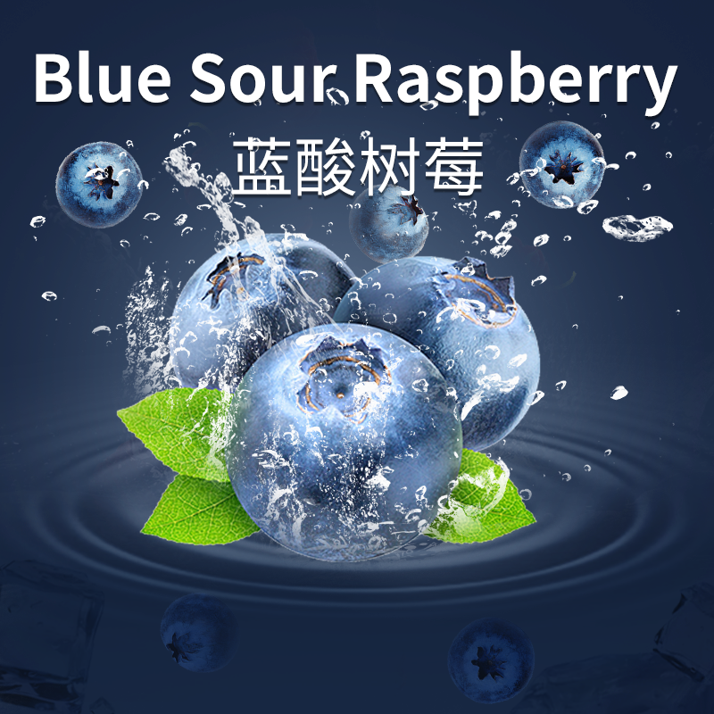 Blue acid raspberry